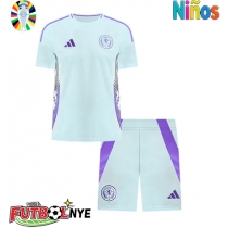 Camiseta Escocia Visitante Equipación para niños Eurocopa 2024 manga corta (+ pantalones cortos)